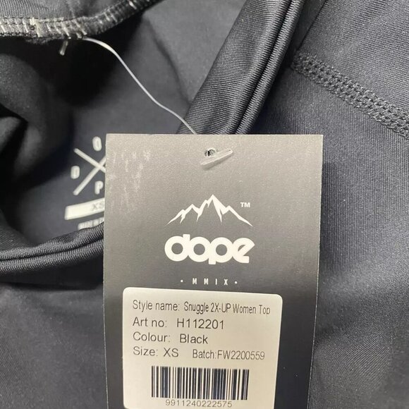 NEW DOPE Womens Snuggle Turtleneck Base Layer Top Size XS Black - Picture 12 of 12